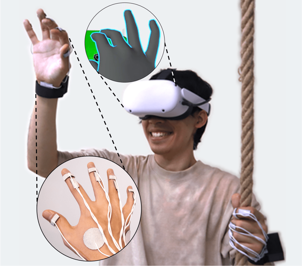 Full-hand electro-tactile feedback prototype