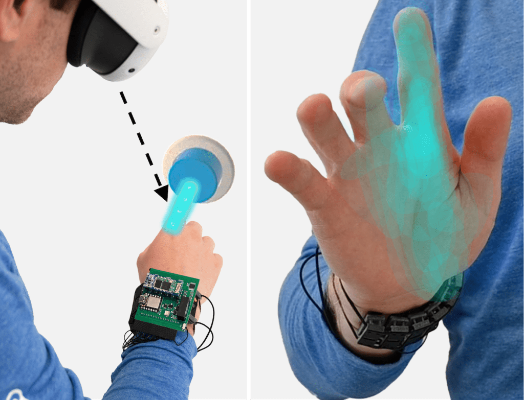 ReaWristic wristband delivering remote touch sensation